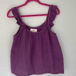 Xirena rue ruffle tank top
